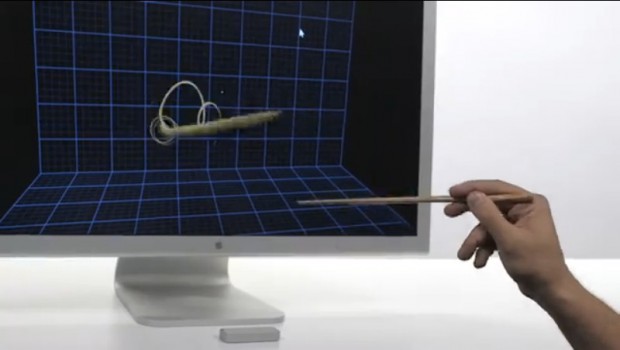 Auch Stifte kann das Leap erfassen.